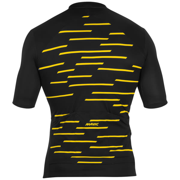 Maillot vélo MAVIC COSMIC JERSEY BLACK YELLOW