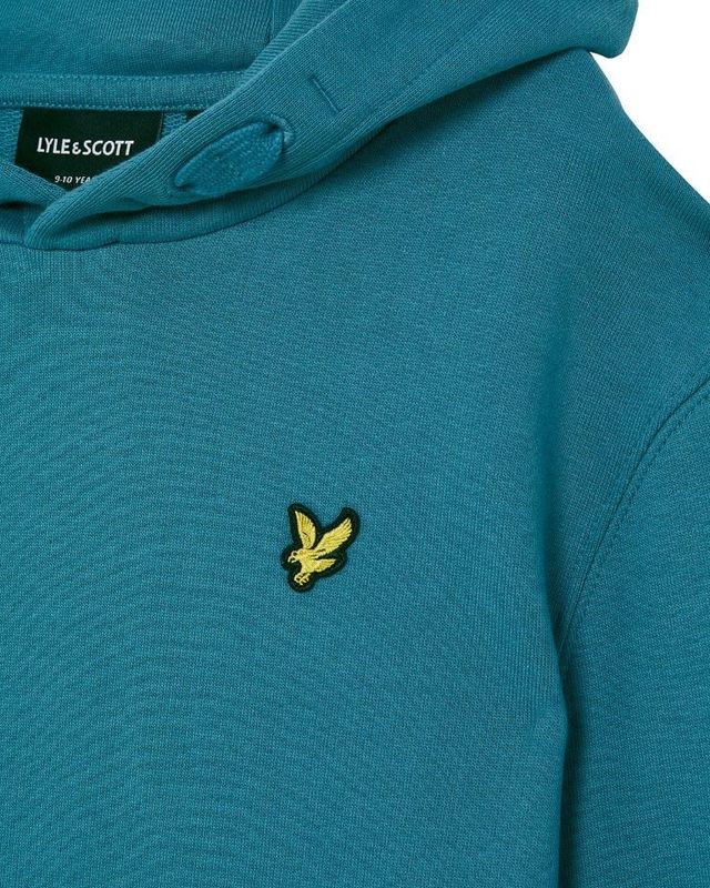 Lyle & Scott - Hoodie - Petrol - Katoen