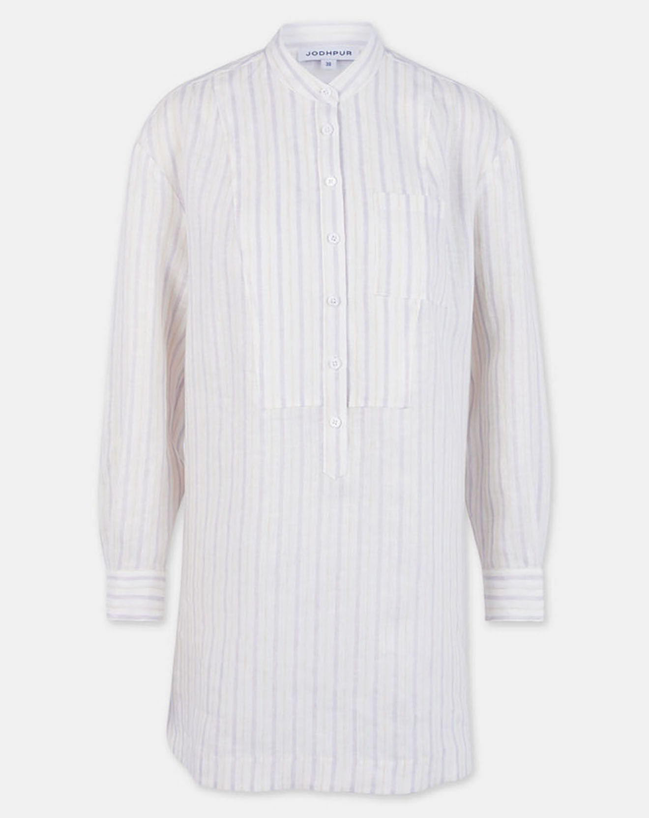 Jodhpur Chemise longue 100% Lin Midor blanche