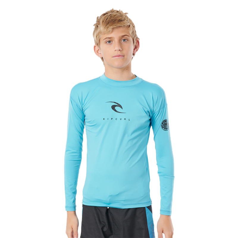LYCRA Enfant RIP CURL CORP Manches Longues BLUE