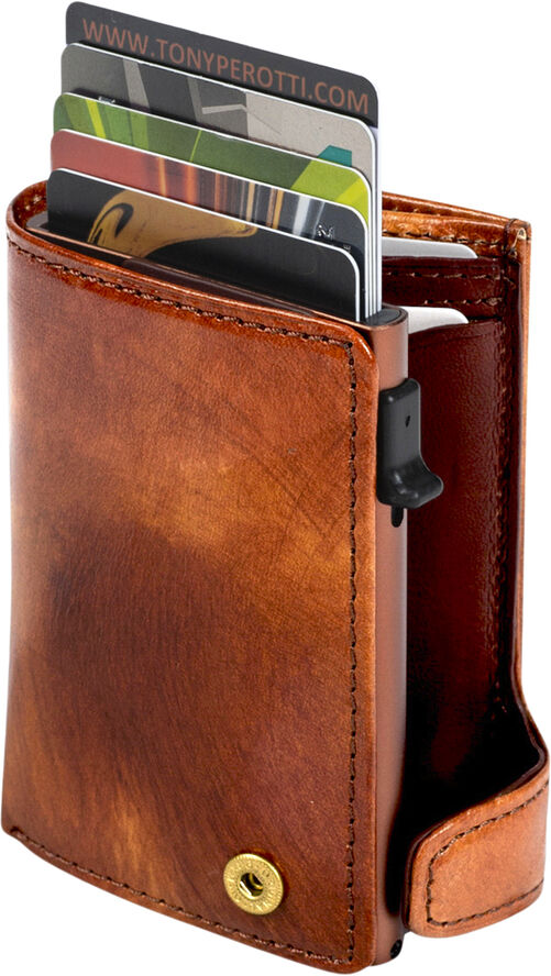 Tony Perotti Furbo Cardholder, Van Gogh Cognac