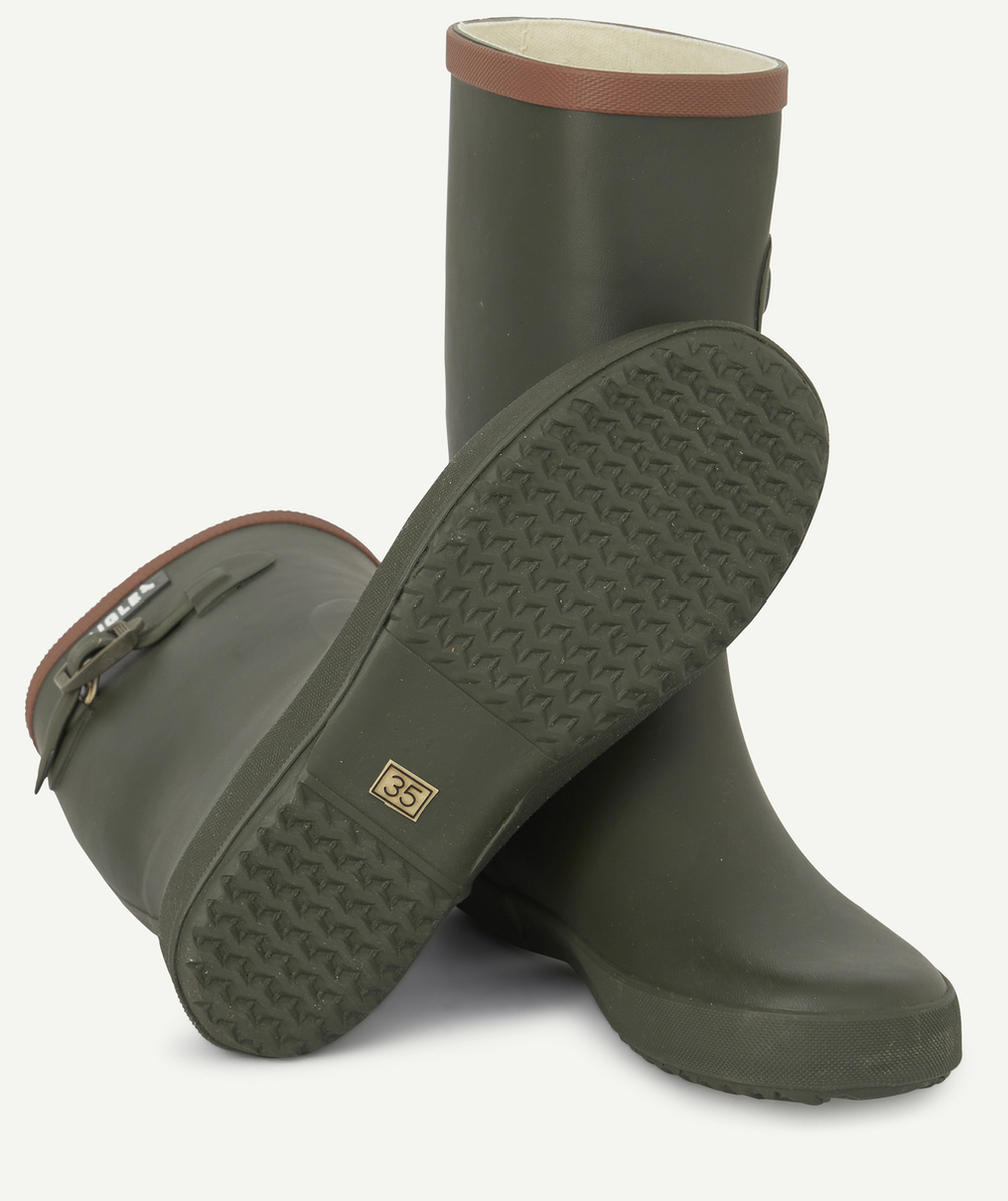 AIGLEBOTTES EN CAOUTCHOUC KAKI