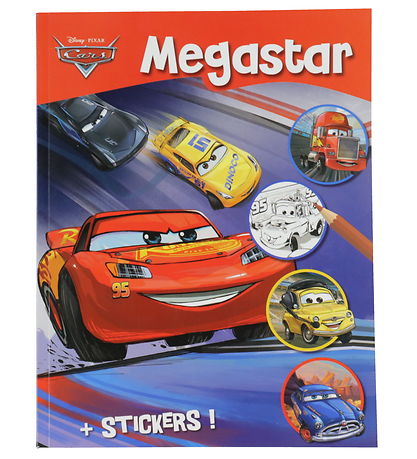 Megastar Malebog m. Klisterm?rker - 128 Sider - Biler