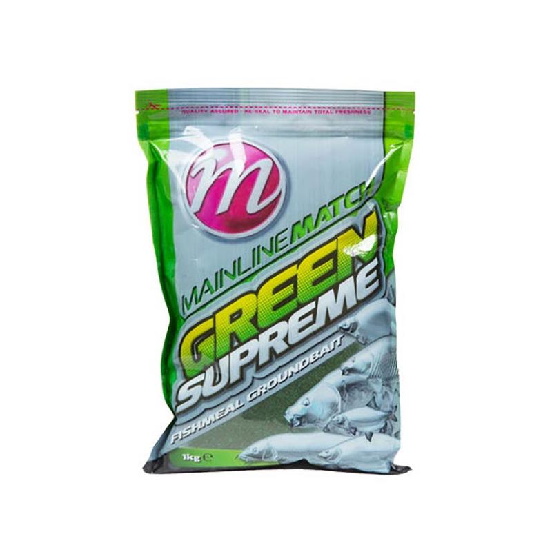Amorce Mainline Match Green Supreme Fishmeal Groundbait