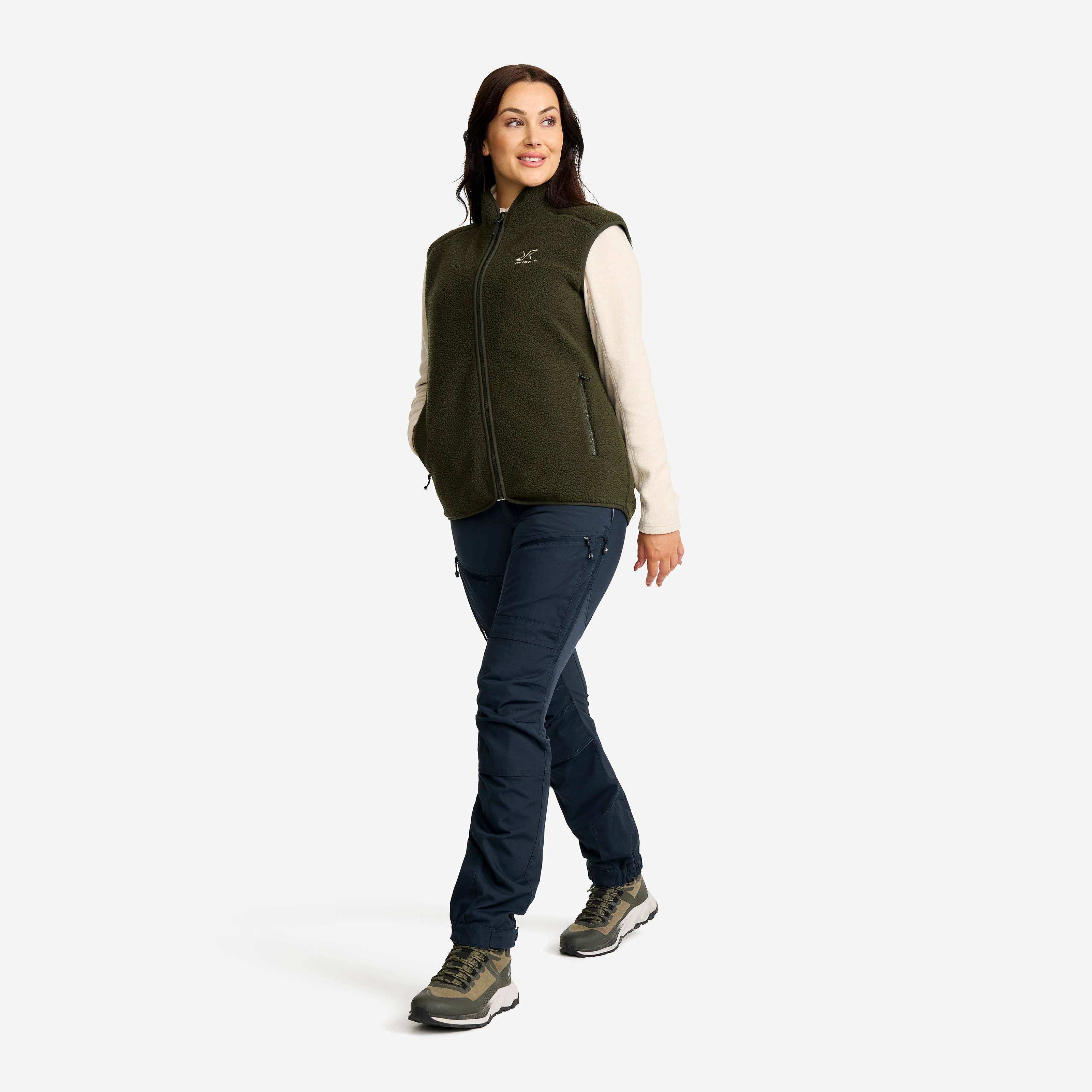 Canyon Full-zip Pile Fleece Vest Dame Forest Night