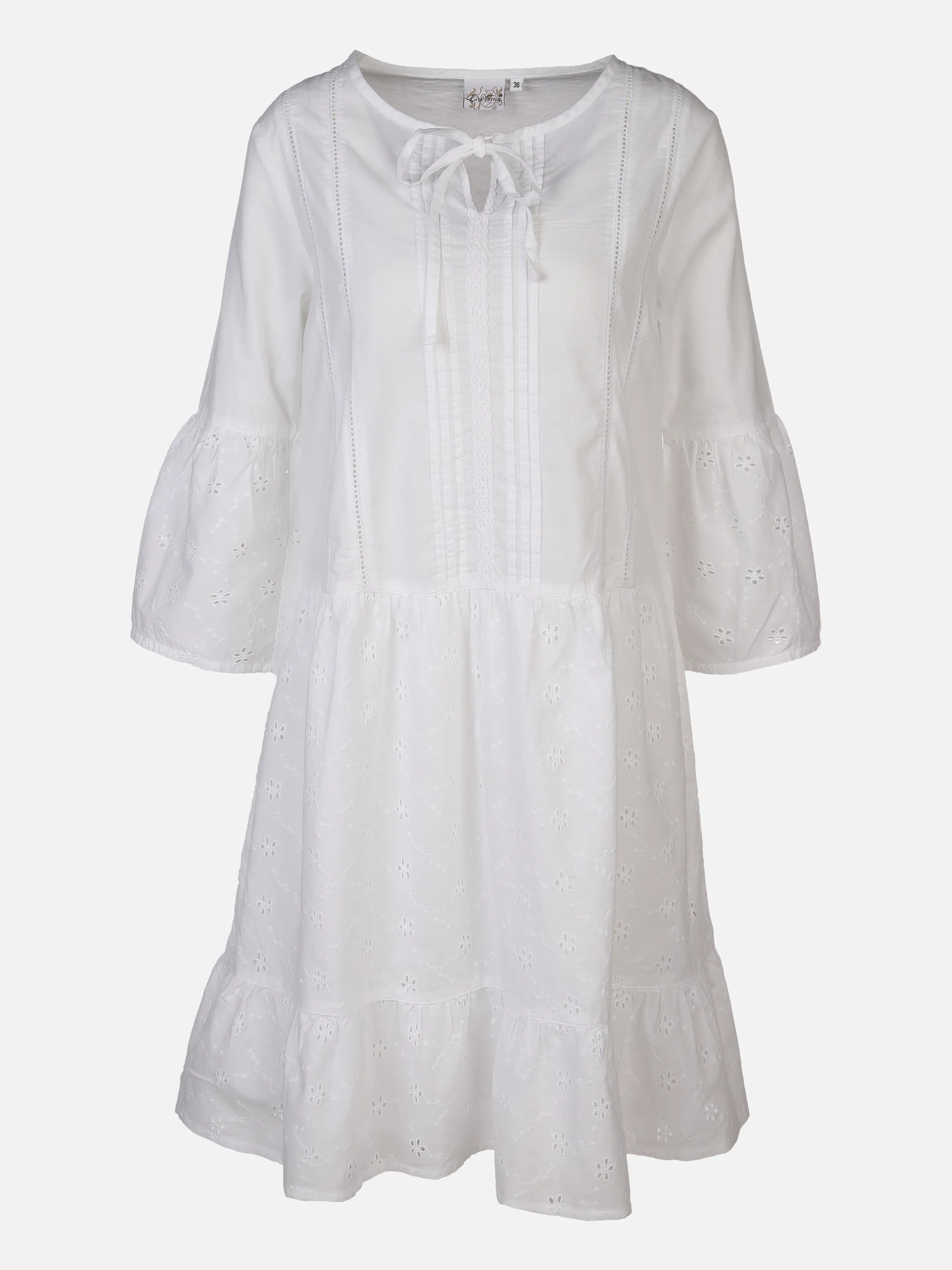 Damen Kleid mit Lochspitze
