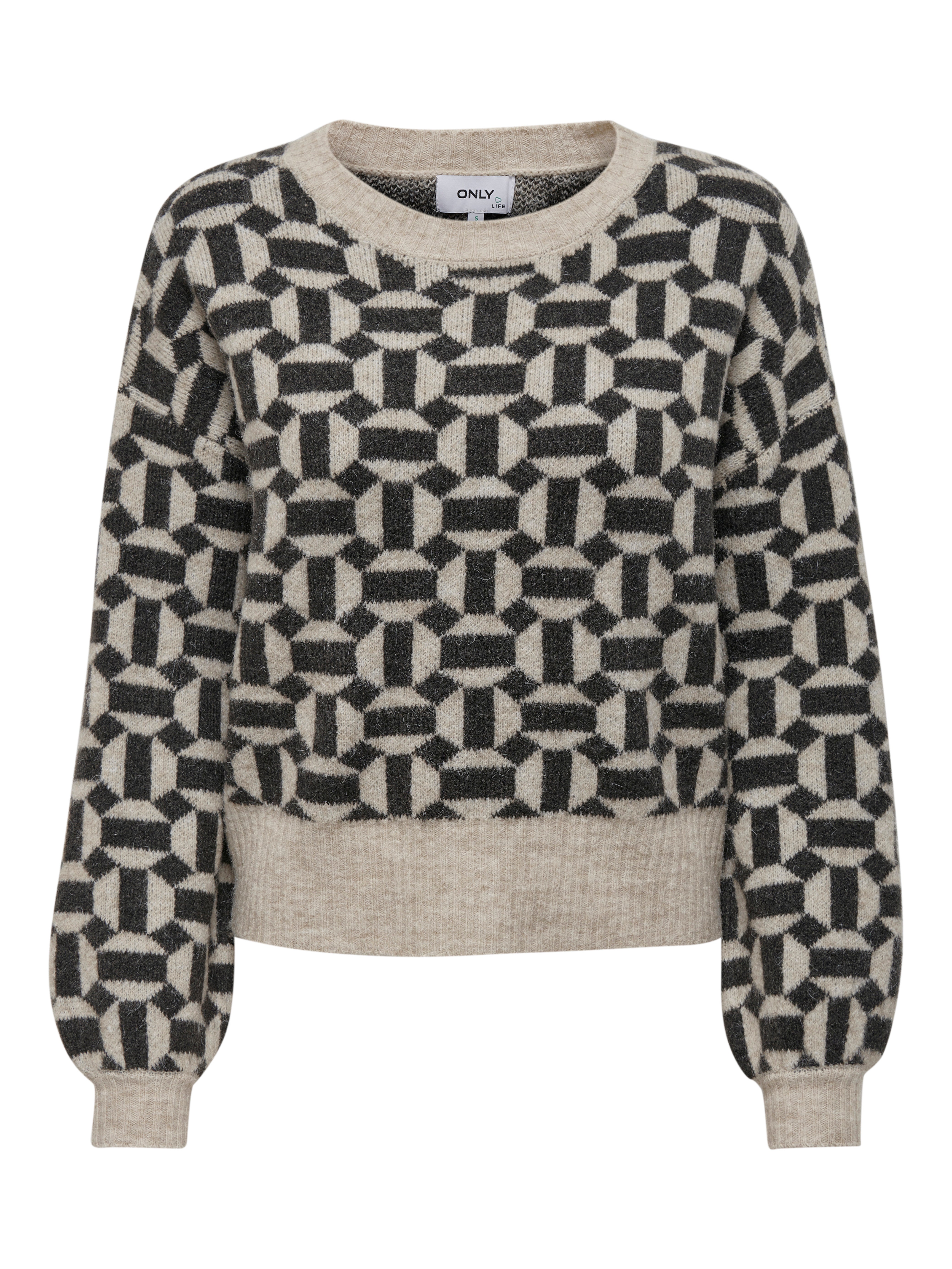 ONLGEO Strickpullover Oatmeal