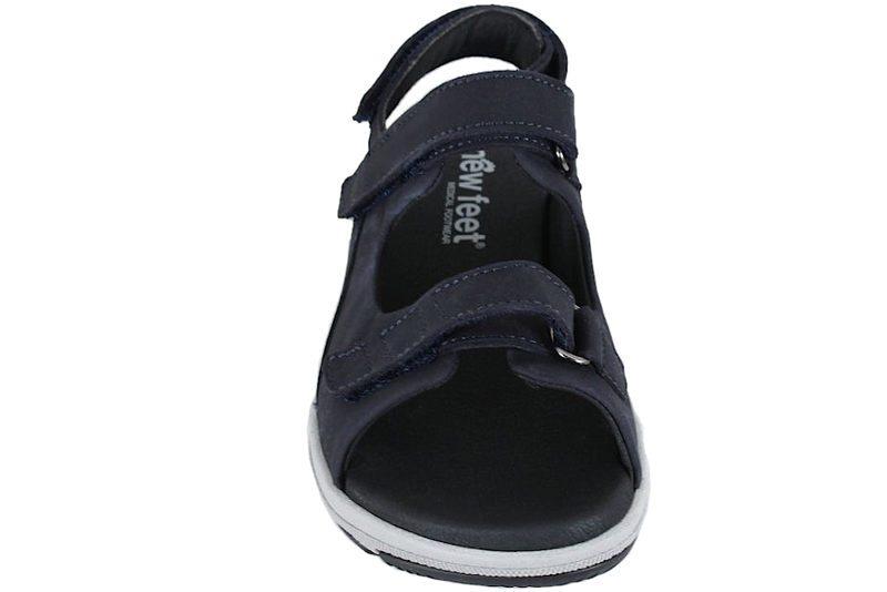 NEW FEET SANDAL I MØRKEBLÅ OLIERET SKIND