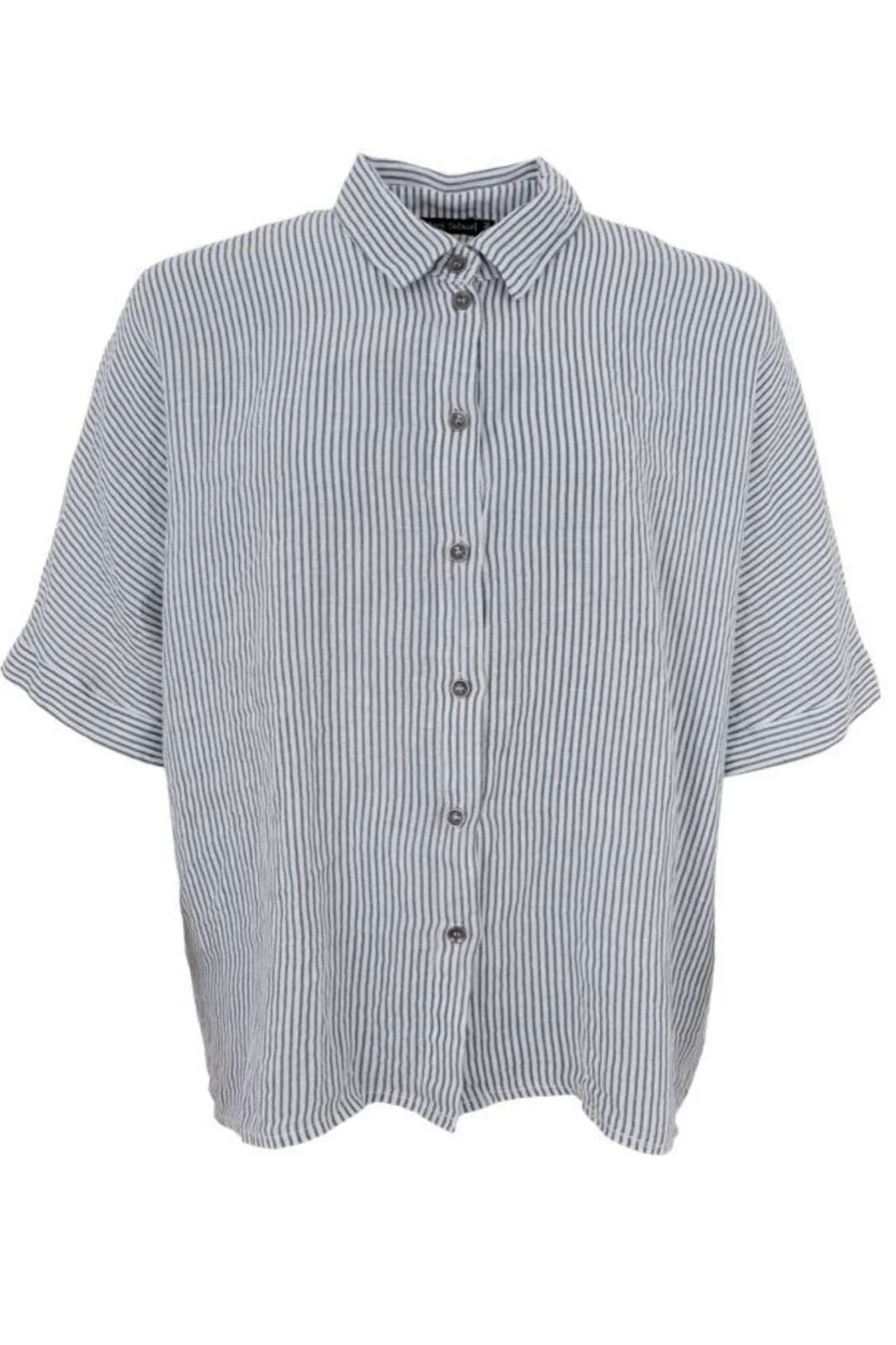 Black Colour Bcmelina Linen Wing Shirt northern grey