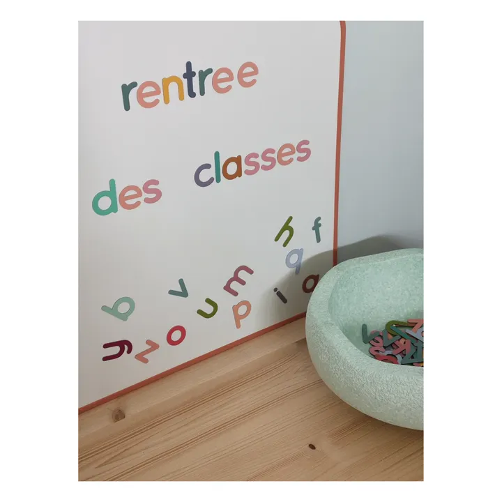 Ma Cabane à rêves Alphabet magnétique - 125 Lettres Scriptes