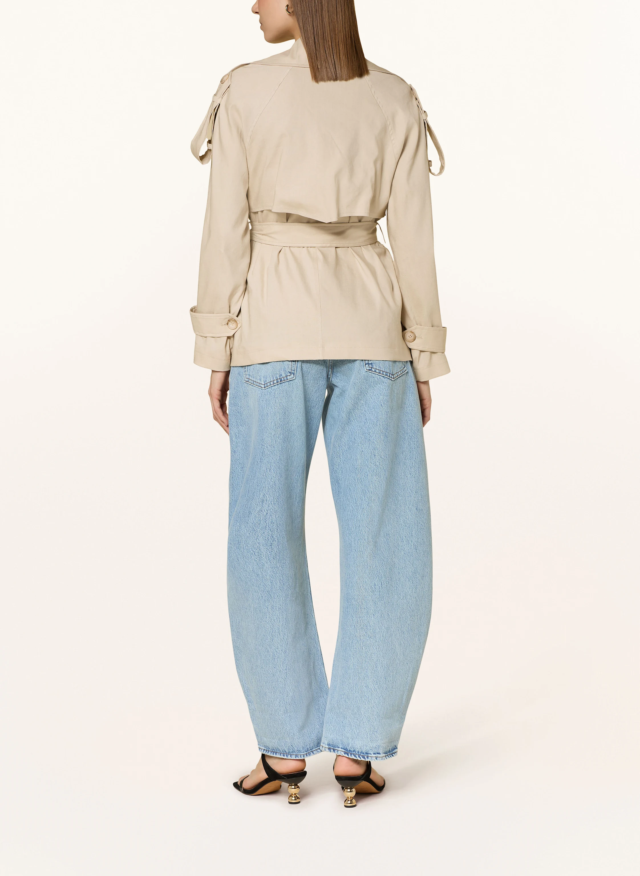 ANFINY Trenchjacke SAHARIANA mit Leinen