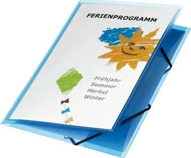 Samlemappe Polyvision, PP, Koboltblå, A4