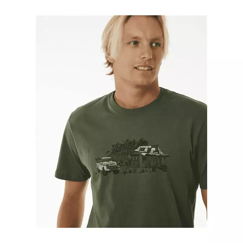 Teeshirt RIPCURL Search Trip Tee Dark Olive L