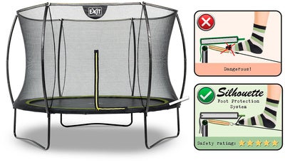 EXIT Silhouette Trampoline 244 cm, Svart