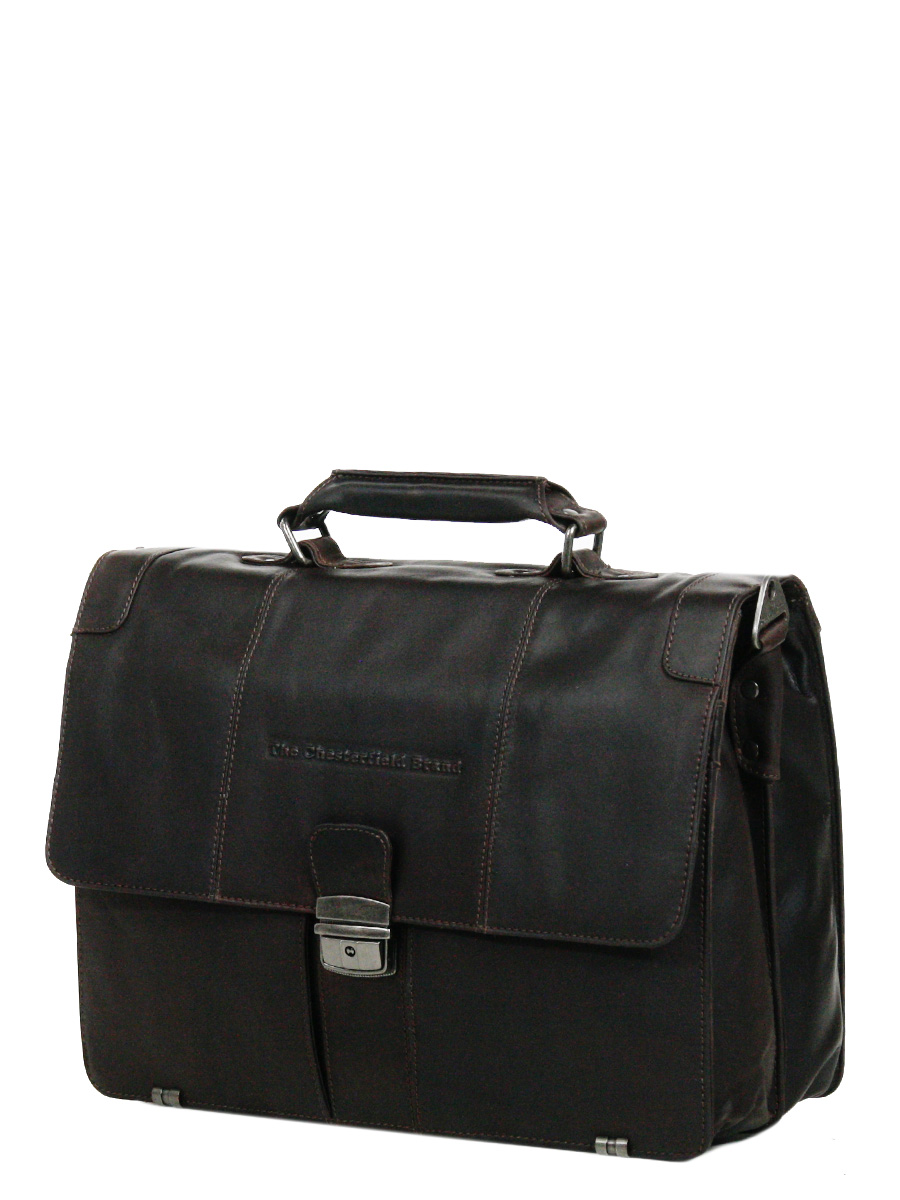 Serviette ordinateur The Chesterfield Brand Joe 38 cm 14 pouces - 2 soufflets