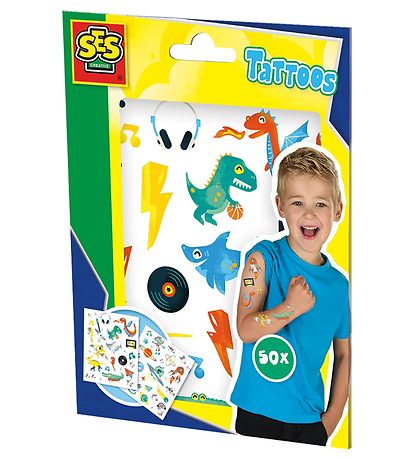 SES Creative Tatoveringer - Dinosaurer og Rumv?sner