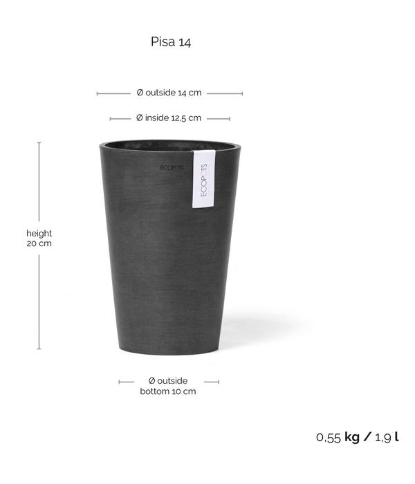 Ecopots Kunststoff-Topf Pisa