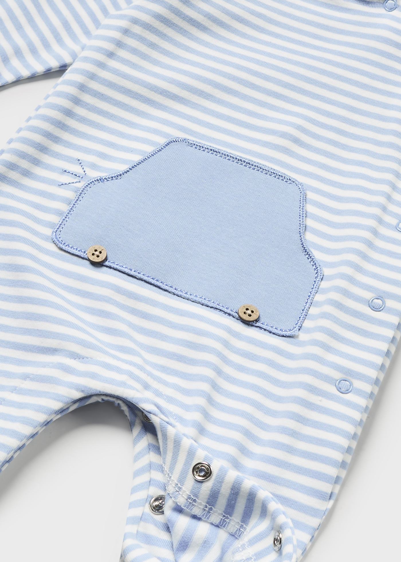 Conjunto de 2 macacões compridos Better Cotton para recém-nascidos, Niagara