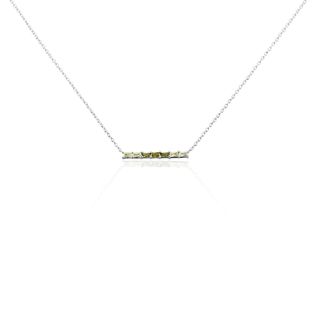 Collier Alexander Argent Blanc Oxyde De Zirconium