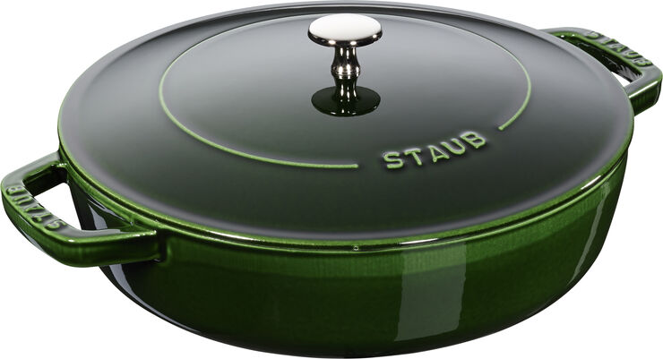 Staub Sauterpande Chistera 28 cm Basilikumsgrøn Grøn