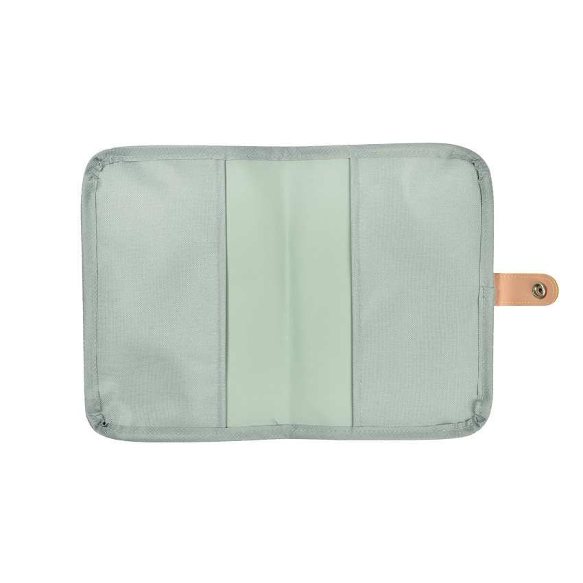 Protège carnet de santé - Vert sauge