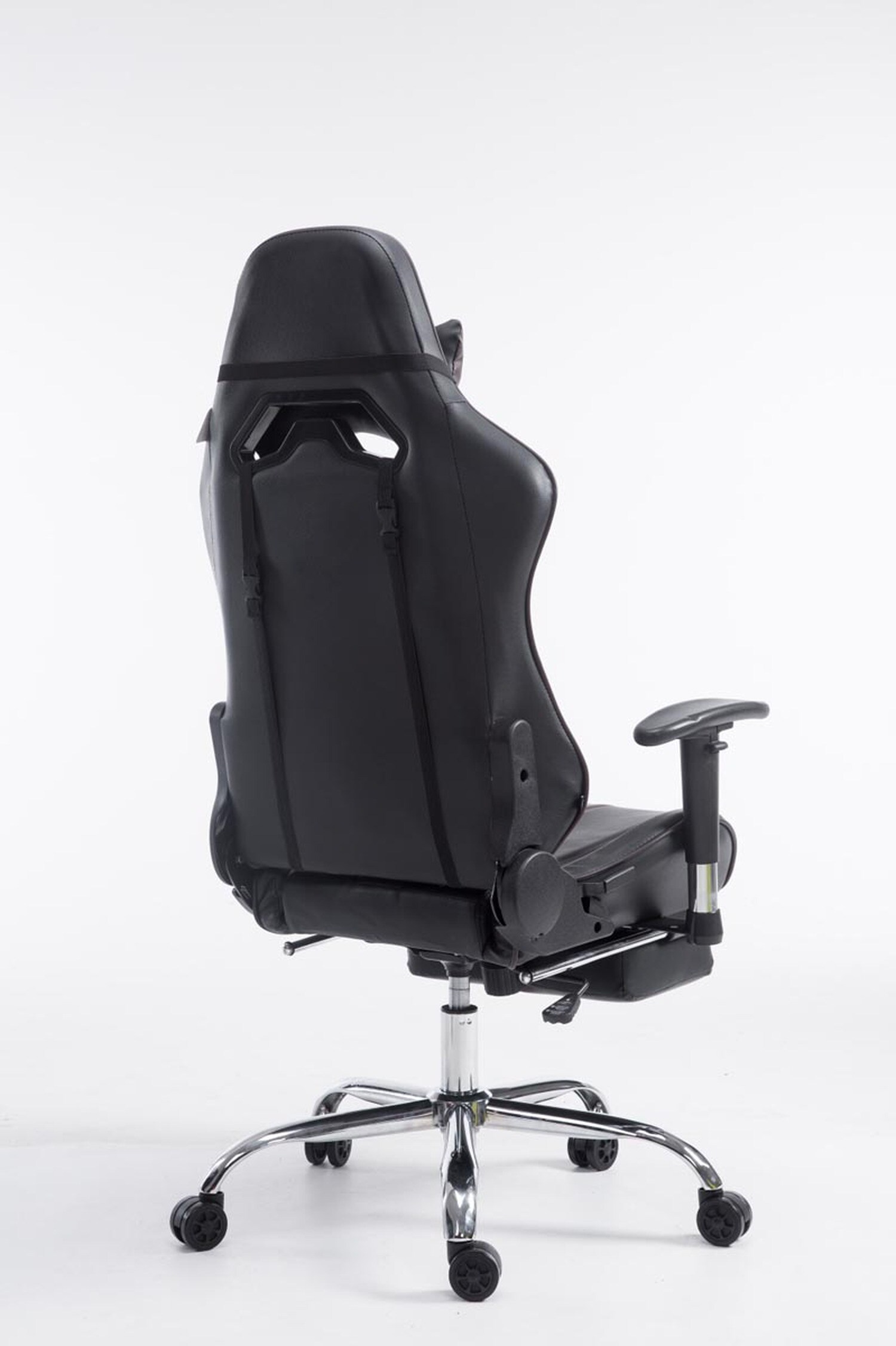 TPFLiving Racing Bürostuhl Limitless mit FußablageSchwarz/Blau