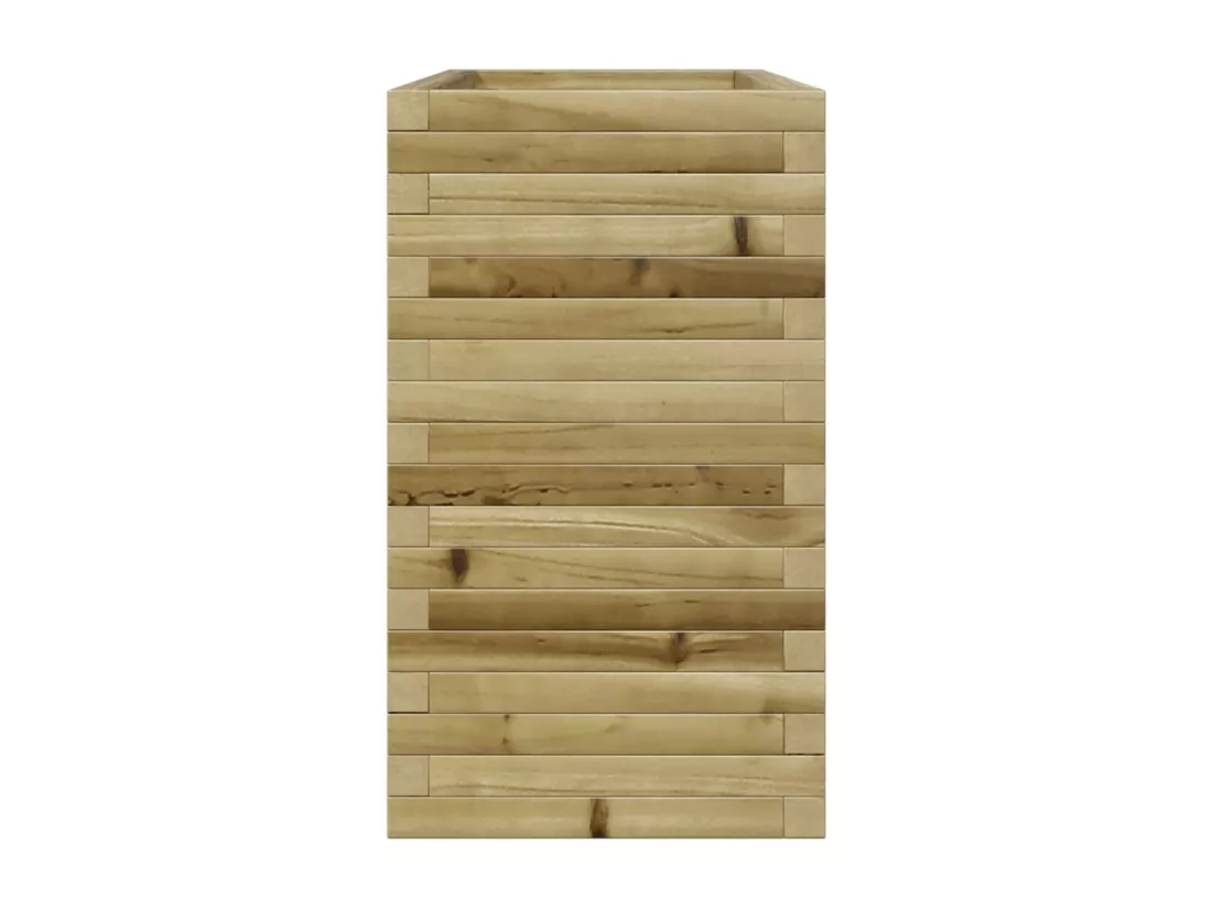 Jardinière bac lit surélevé bois marron 90 x 40 x 68.5 cm 02_0037990