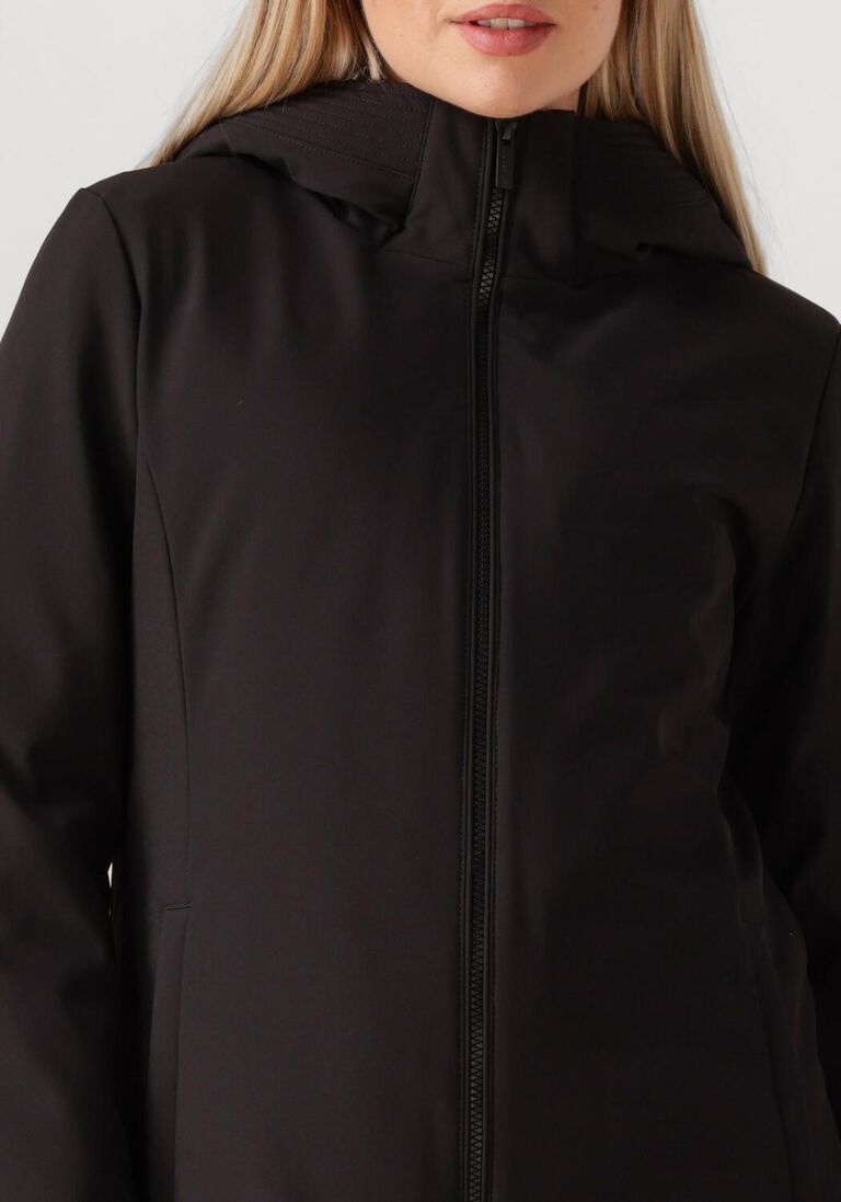 zwarte woolrich jack firth down parka