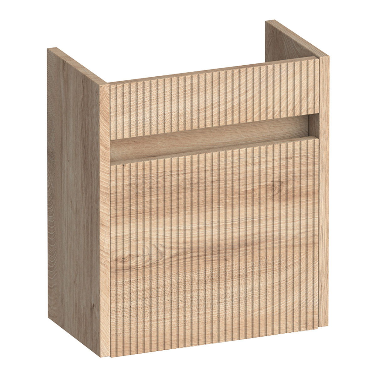 Brauer Adore Wavy fonteinkast ribbelfront 40cm met 1 deur rechtsdraaiend forest wheat