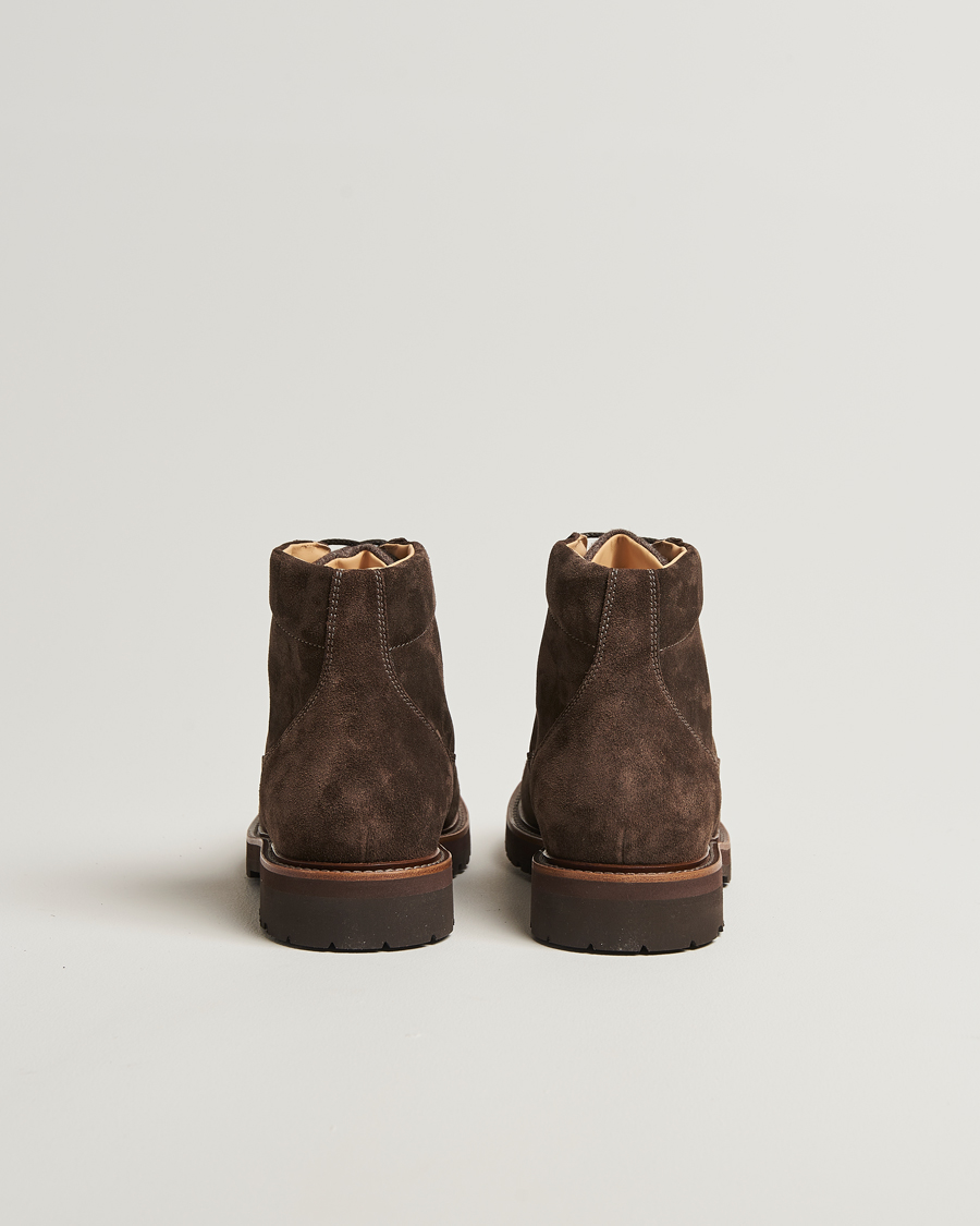 Brunello Cucinelli Lace Up Boots Dark Brown Suede