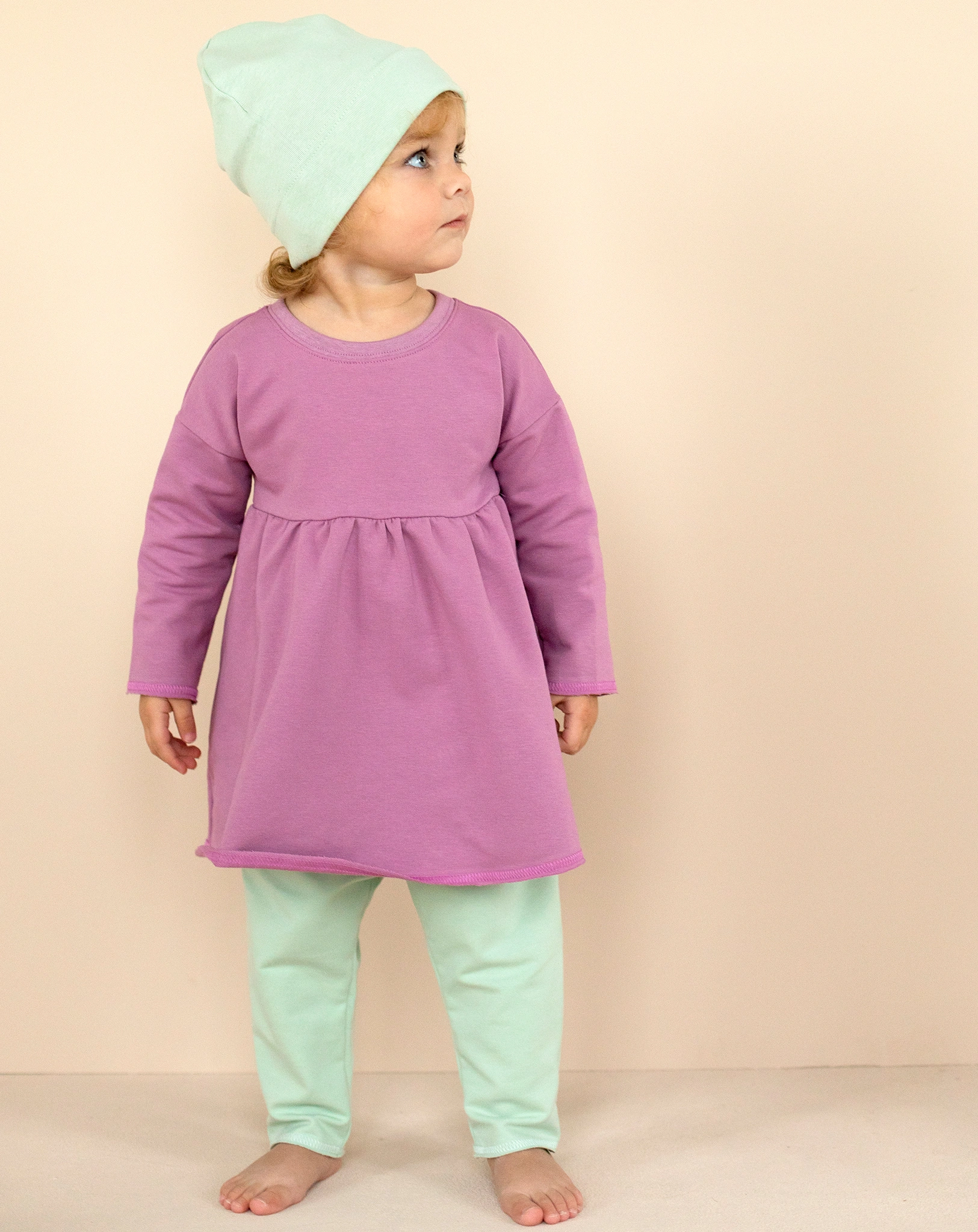 Sweatkleid PURE BASIC in mauve