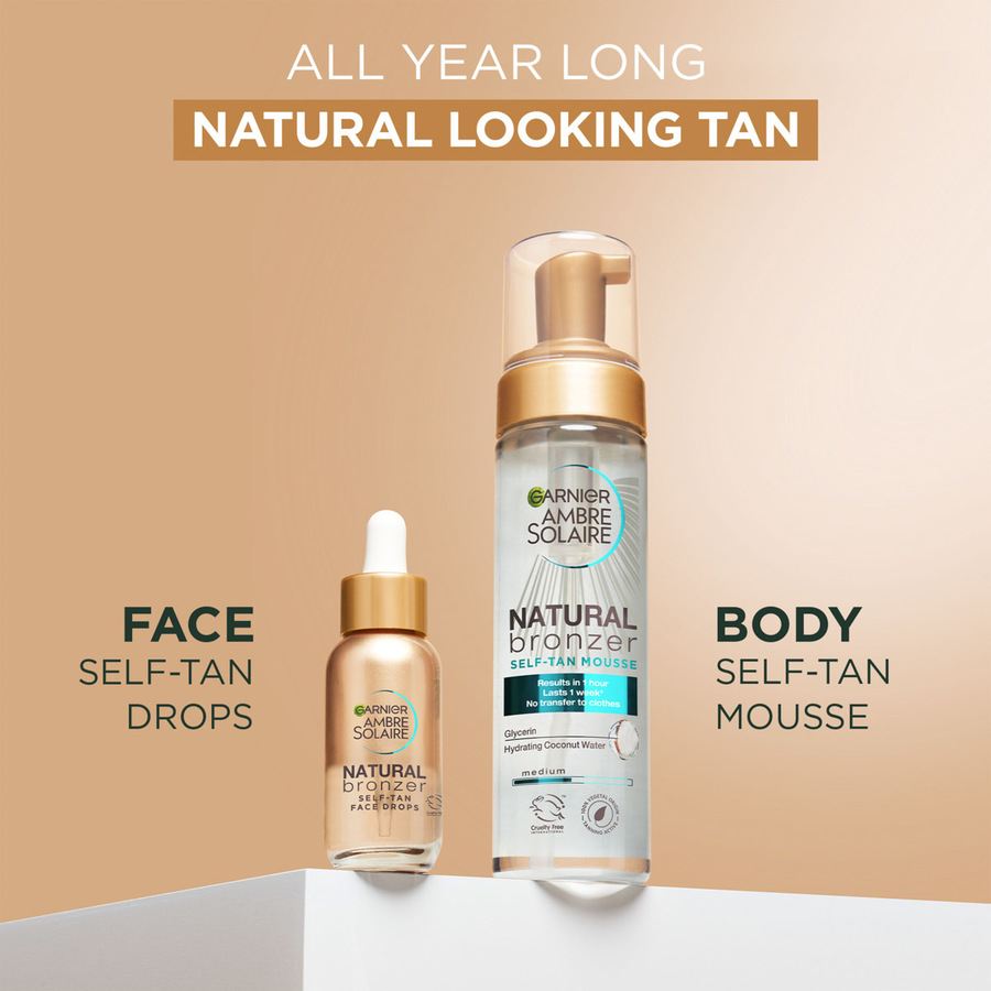 Garnier Ambre Solaire Natural Bronzer Self Tan Mousse 200ml