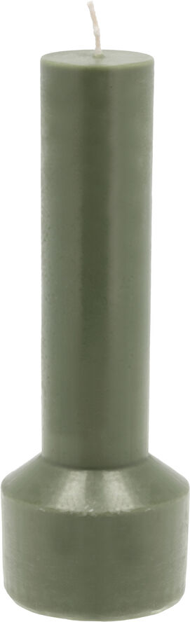 Villa Collection Bloklys Styles D7 x 20 cm Dark Green Paraffin/Stearin Dark green