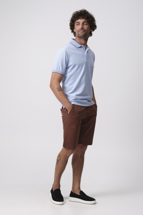 Campbell blauwe heren polo