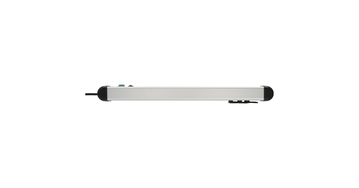 BrennenstuhlPremium-Protect-Line stekkerdoos 8-voudig met overspanningsbeveiliging stekkerdoos  (Zwart/aluminium)