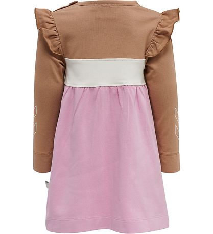 Hummel Kleid - hmlJamila - Rosa/Braun/Weiß
