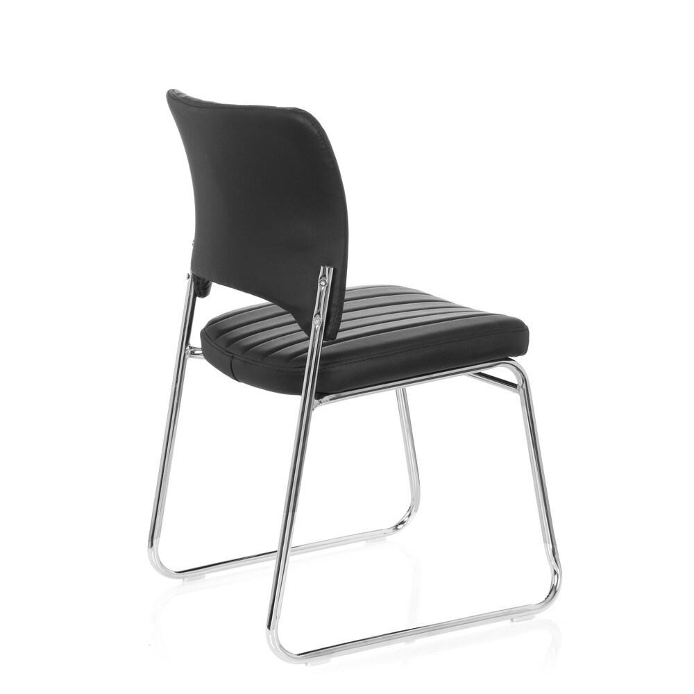 Besucherstuhl Konferenzstuhl CASPI V Kunstleder ohne Armlehnen hjh OFFICE