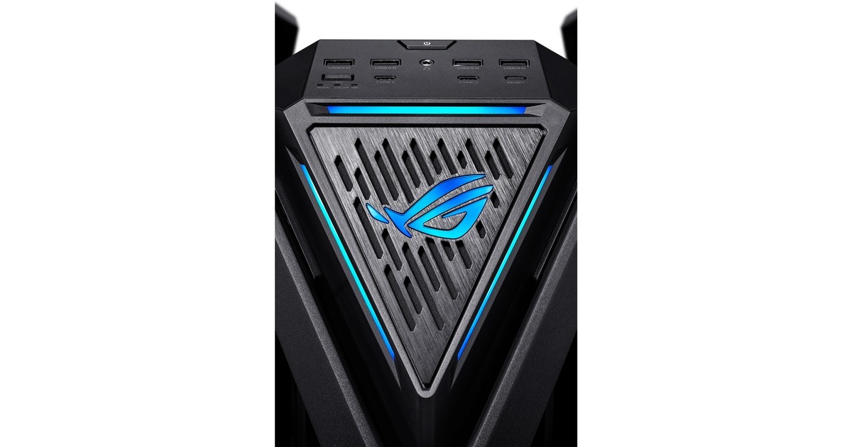 ASUSROG Hyperion GR701 BTF Edition big tower behuizing  (Zwart | 4x USB-A | 2x USB-C | RGB | Tempered Glass)