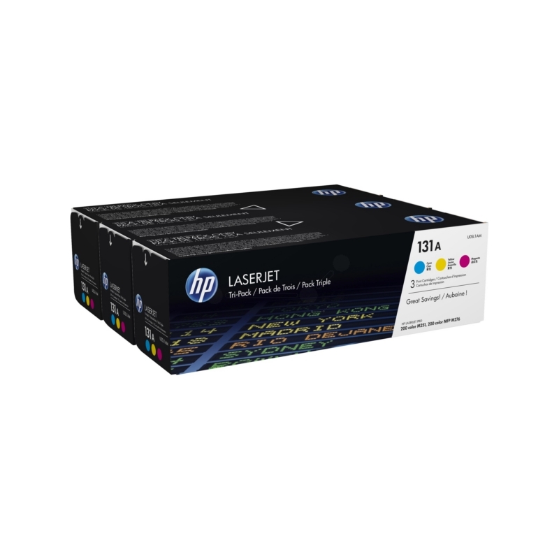 HP 131A (U0SL1AM) Toner Multipack, cyan, gelb, magenta