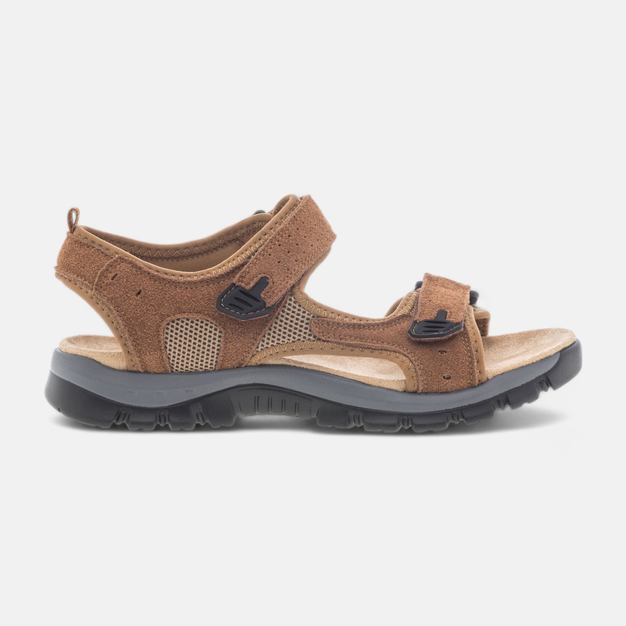 Sandales Homme en cuir cognac