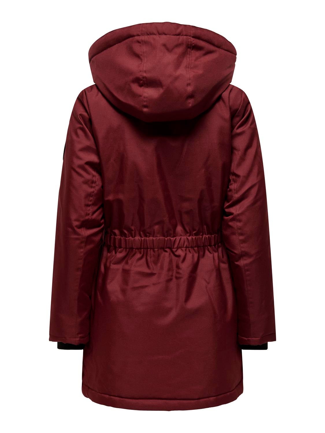 ONLMIE Langer Parka Fired Brick