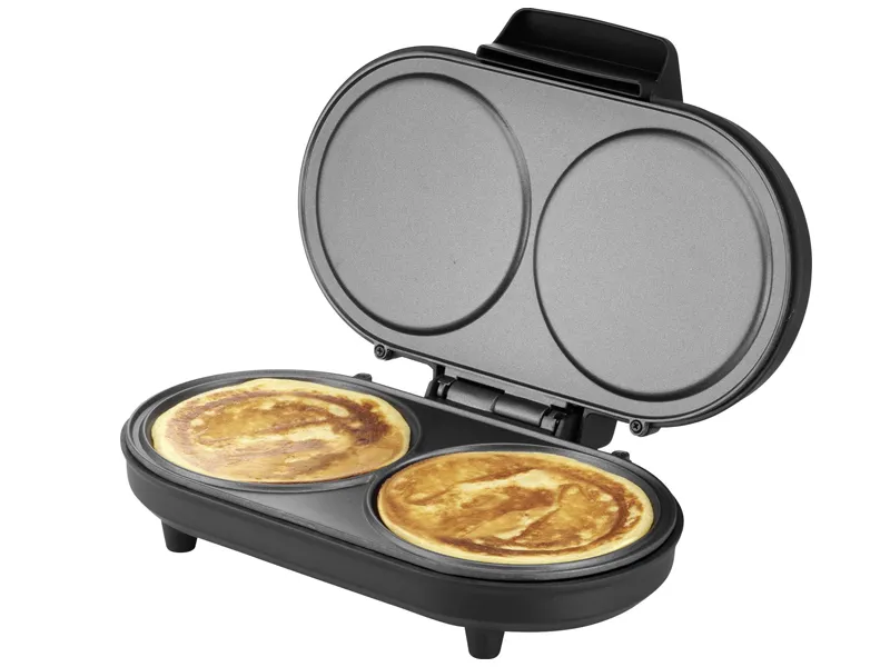 UNOLD 48165 American - Pandekagepande - 1 kW - børstet rustfrit stål/sort