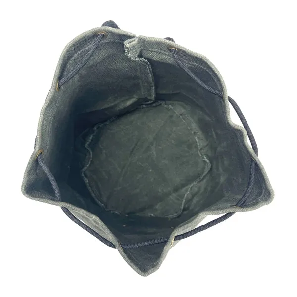Survival Stuff -  Survival Stuff Waxed Canvas Tasche grau oliv
