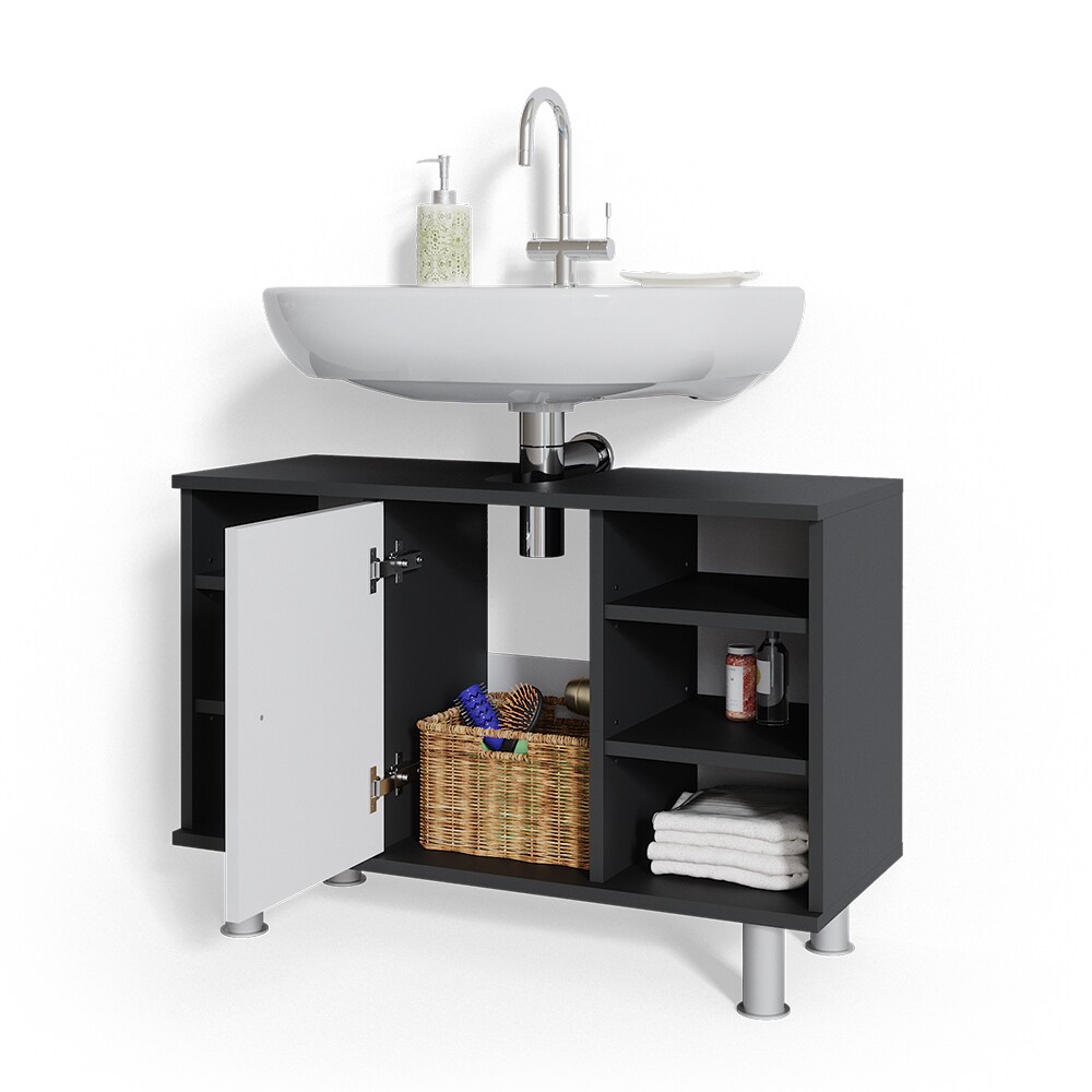 Vicco Waschtischunterschrank Fynn Badschrank Waschbeckenunterschrank Waschtisch