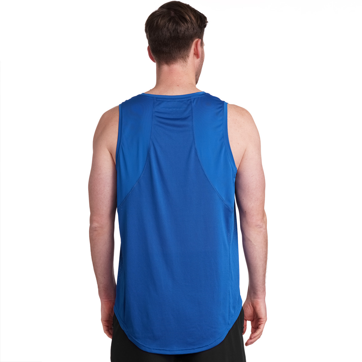 VanVaan Herren Sport-Tanktop mit Mesh-Einsätzen blau