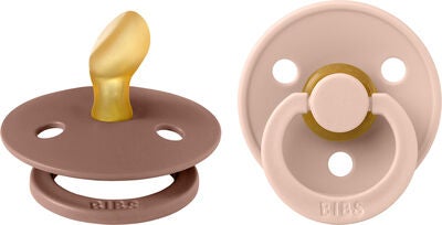 BIBS Colour Smokker 2-pack Lateks Str 1, Woodchuck/Blush