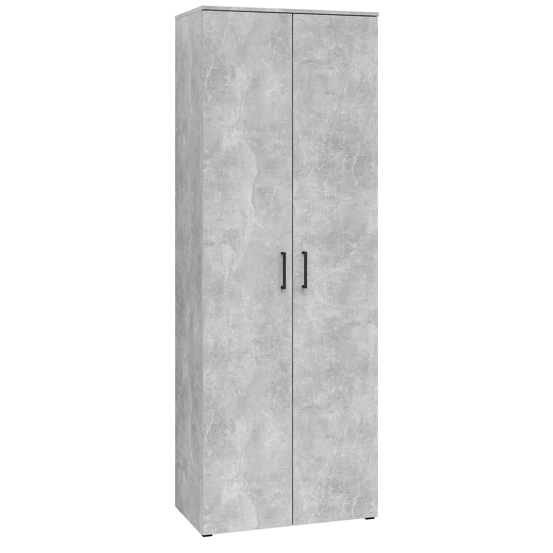 Drehtürenschrank - Betonoptik - Breite 70 cm