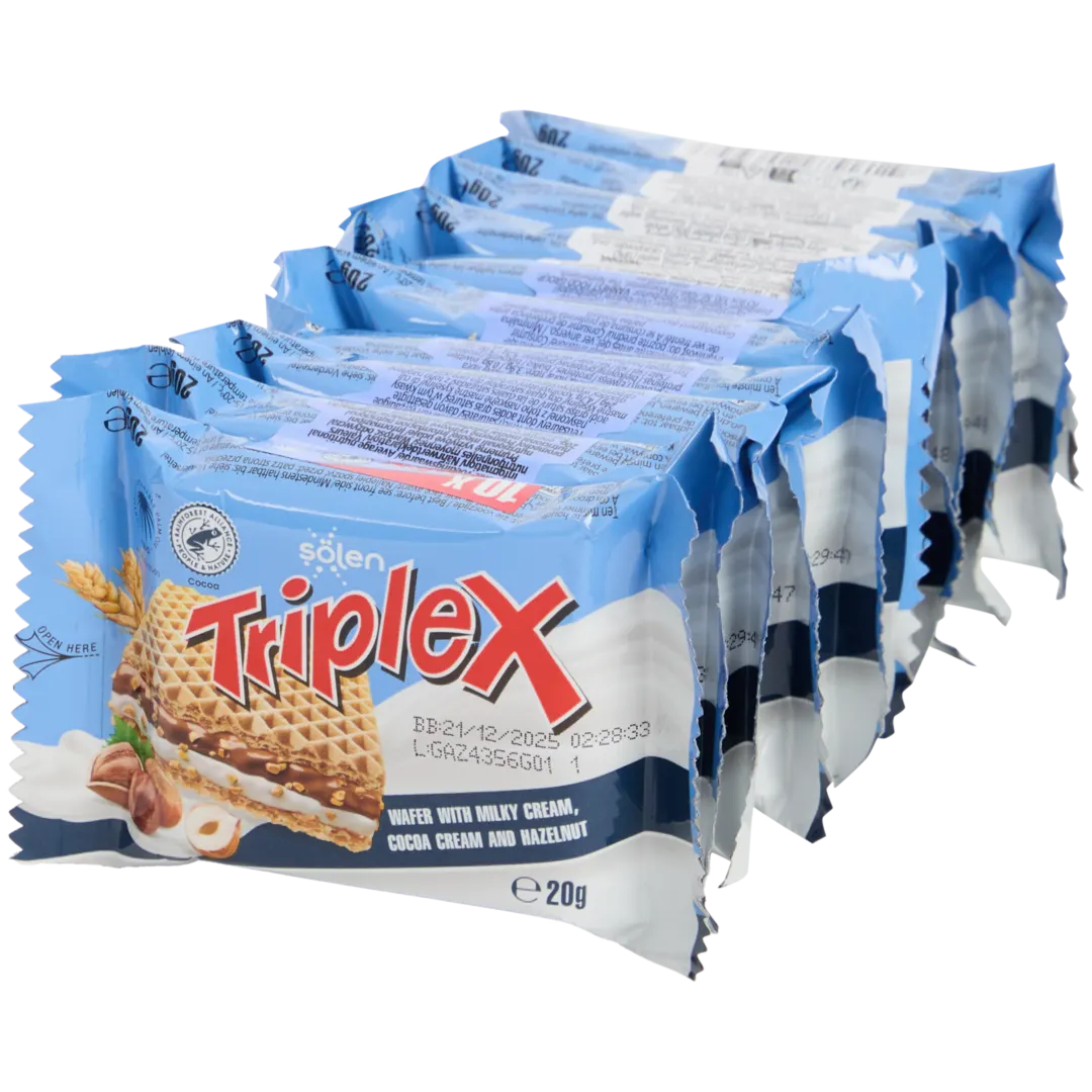 Solen Triplex wafels Hazelnoot 10 x 20 gram