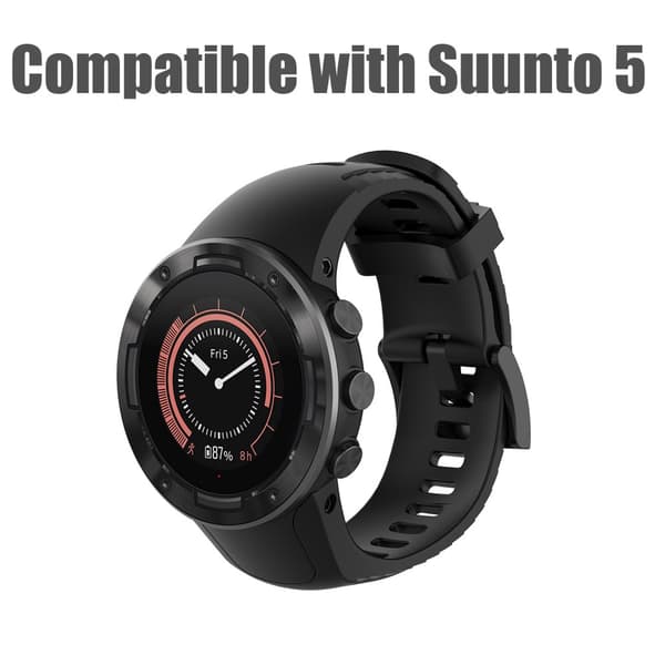 INF Klokkereim som passer til Suunto 5 Grå  Suunto 5