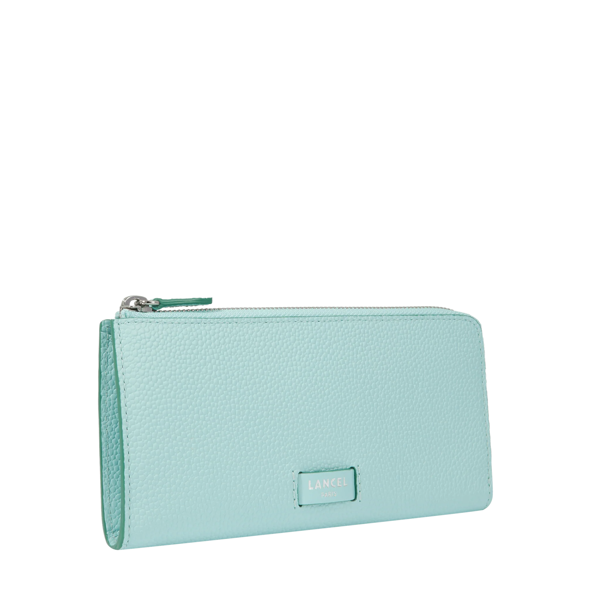 Zipped flap wallet Ninon de Lancel-Menthe/Emeraude